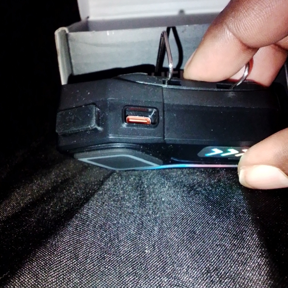 Helmet Wireless Earphone with LED Accents - Picture 8 of 11